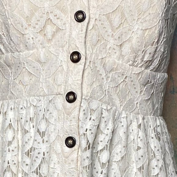 📌Three Pink Heart Romantic Lace Dress - Picture 8 of 8